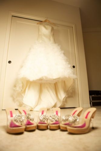 Lazaro Perez Ivory Wedding Gown!