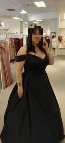 Black gothic wedding dress