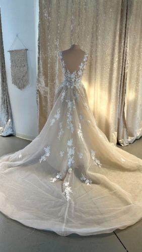 Nala Designer Wedding Gown_BLUE by Enzoani-Back full