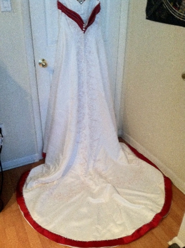 Mori Lee Pearl/Garnet Wedding Gown 