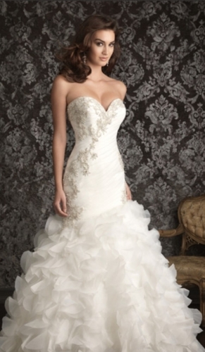 Beautiful Fitted Drop Waist Gown