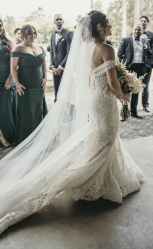 Ivory fit &amp; flare Wedding Dress 