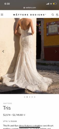 WATTERS BRIDE “TRIS” DRESS