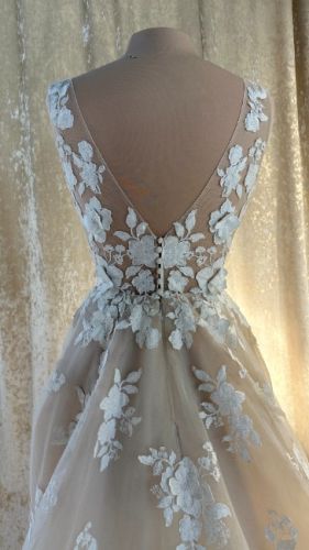 Nala Designer Wedding Gown_BLUE by Enzoani-Back top half