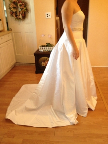 Side of gown