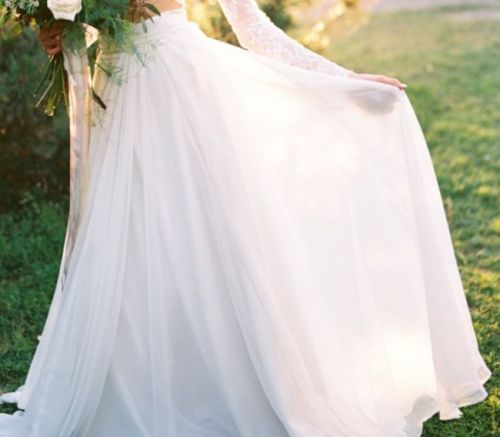 Chiffon Wedding Skirt - Never Worn
