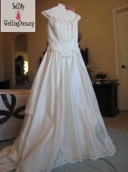 Ivory Off-the-Shoulder Ball Gown