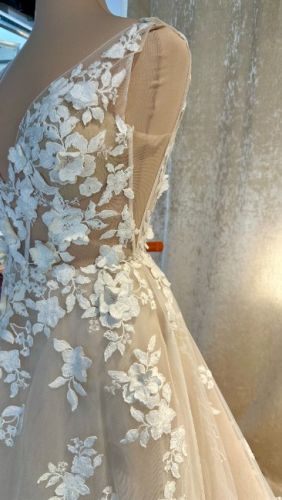 Nala Designer Wedding Gown_BLUE by Enzoani-Front left side