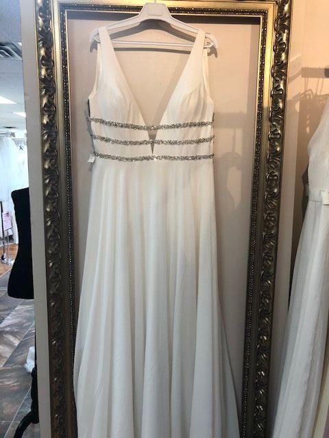 J&#039;Adore Deep V Wedding Dress