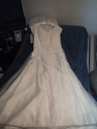 Plus size ivory wedding dress