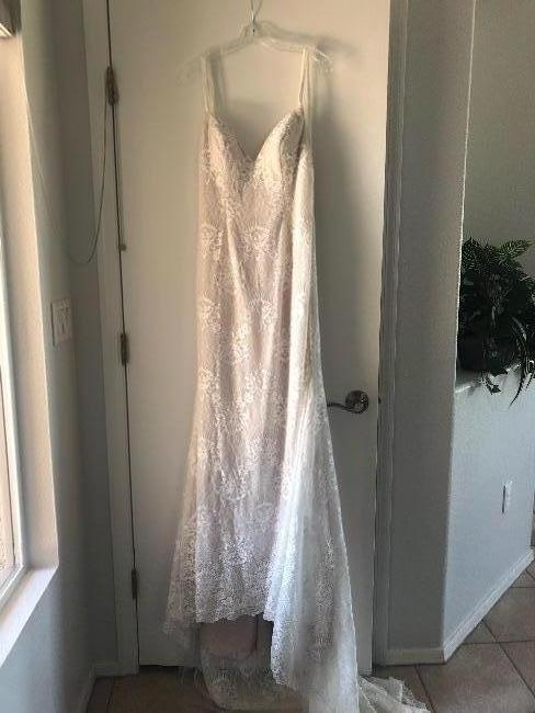 ValStefani Cream/taupe Lace Gown