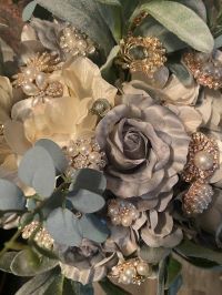 Handmaid Bouquet with Vintage Pins