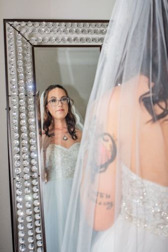 Davids Bridal Beaded Wedding Gown