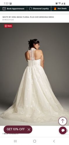 Vera Wang wedding dress with veil