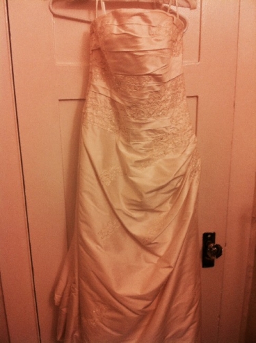 Pronovias Iradier Ivory Silk Gown