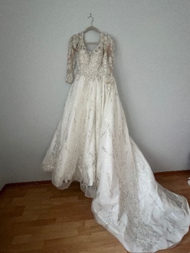 Custom made wedding dress