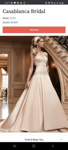 Casablanca NEW wedding dress Blush