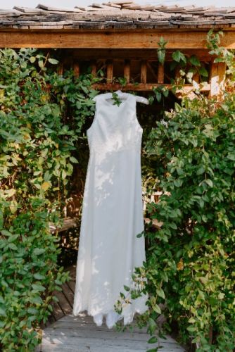 Vintage 1960s Modern Satin and Lace