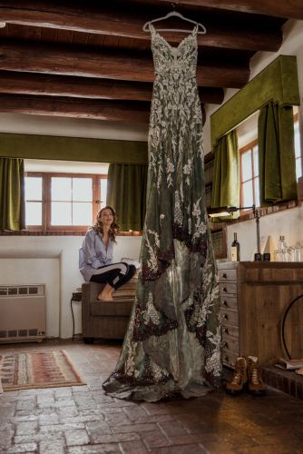 Custom Dyed Unique Wedding Dress