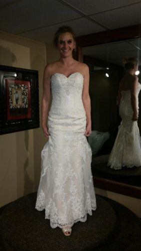 Stella York - Beaded gown w/bustle