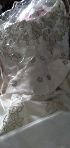 Oleg Cassini Handpainted Wedding Dr