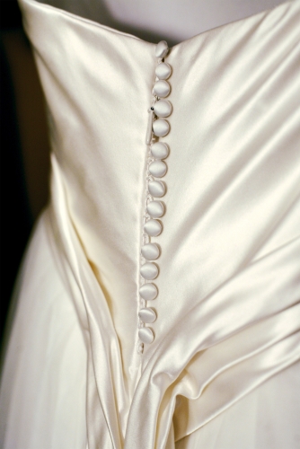 Close-up of back buttons