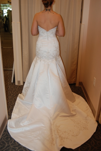 White, beaded mermaid, new