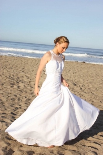 Lace Embroidered Sleeveless Dress 