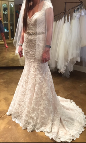 Beautiful ivory wedding gown