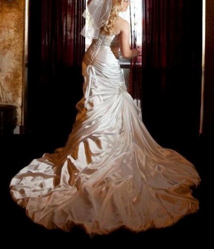 Maggie Sottero Adorae White Satin