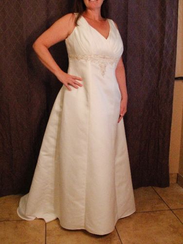 David's Bridal Satin Plus Size 22