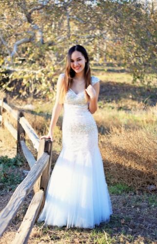 David’s Bridal Sparkly Gown