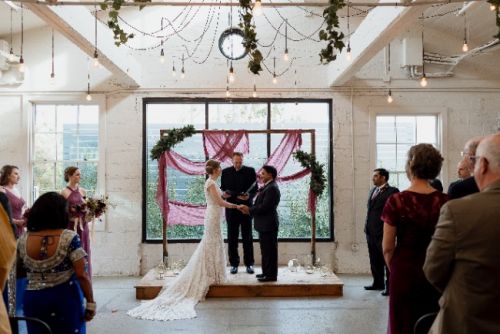 Ivory Lace Wedding Dress w/ Train