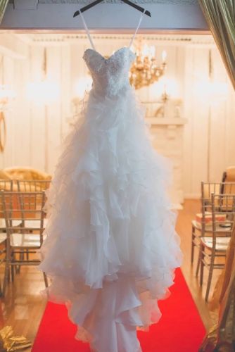 Strapless Ruffled Wedding dress 