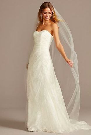 A-line Strapless Ivory Dress 