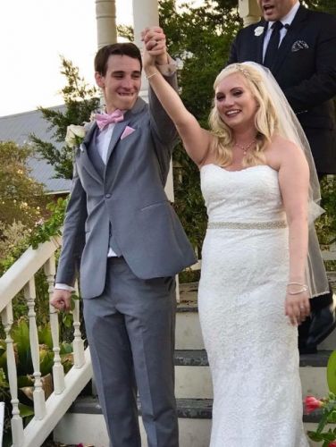 Lace Strapless Dress + Belt