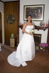 Davids Bridal strapless A line - size 14.  